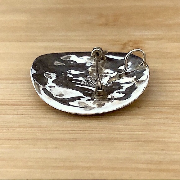 $42 Vintage Estate Mixed Metals Sterling Brooch & Pendant  Bell Taxco Mexico 925 - Picture 4 of 6